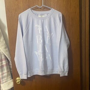 Wallflower Lavender Sweatshirt with White Script